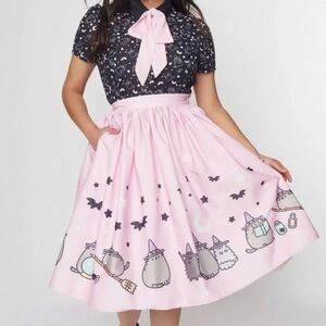 Pusheen x Unique Vintage Pink Skirt & Handbag-NWT!